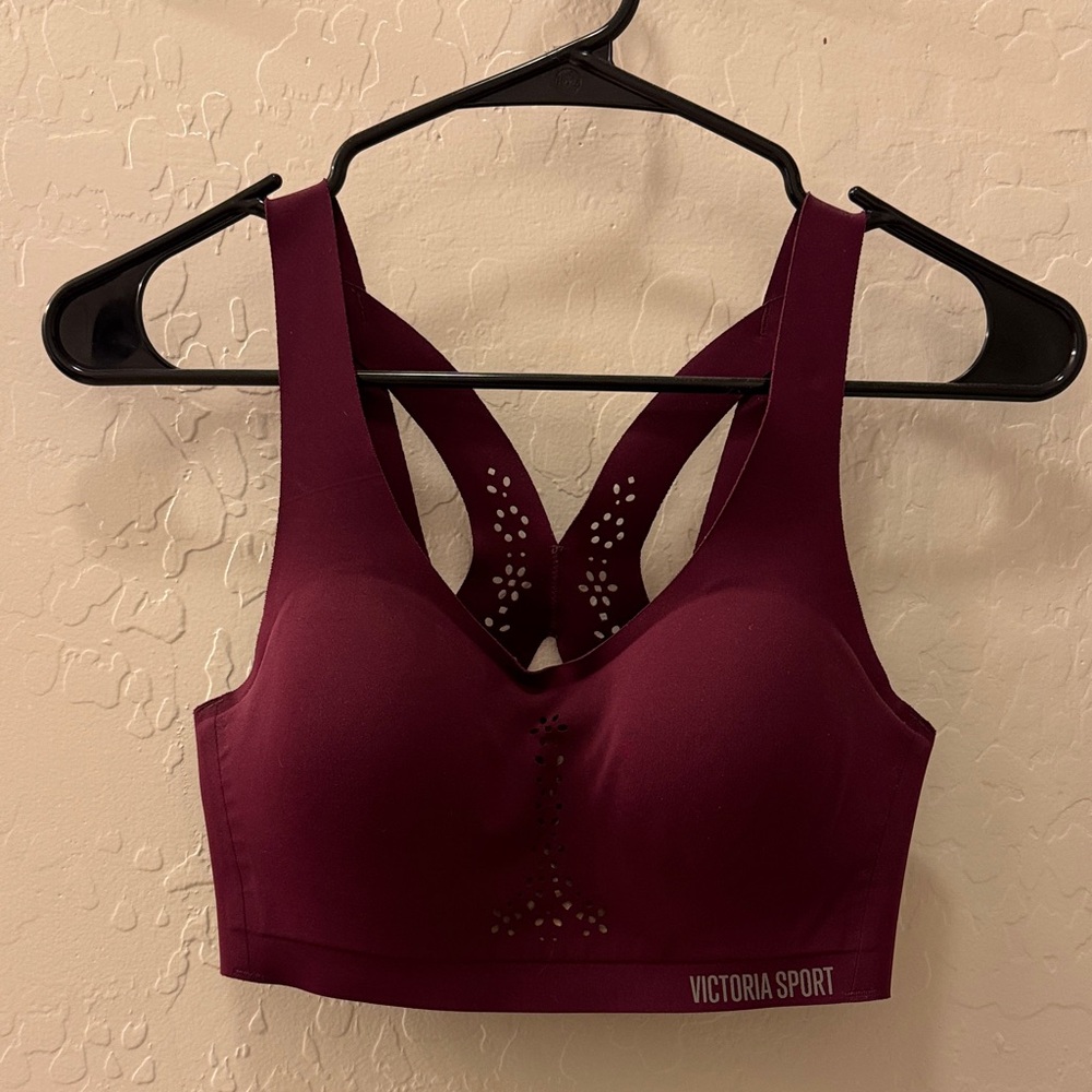 Victoria’s Secret Women's Burgundy/Purple Sports Bra